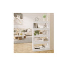 Room Divider High Gloss White 80 X 30 X 135 Cm Engineered Wood