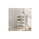 Room Divider High Gloss White 80 X 30 X 135 Cm Engineered Wood
