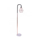 Rose Gold Floor Lamp With Geometric Shade