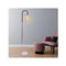 Rose Gold Floor Lamp With Geometric Shade