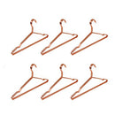 Rose Gold Shiny Metal Wire Coat Suit Top Clothes Hangers