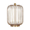 Rose Gold Table Lamp With Linen Drum Shade