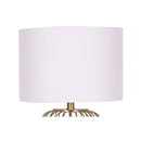 Rose Gold Table Lamp With Linen Drum Shade