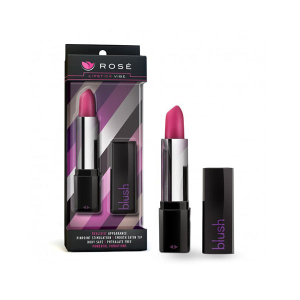 Rose Lipstick Vibe Black Vibrator