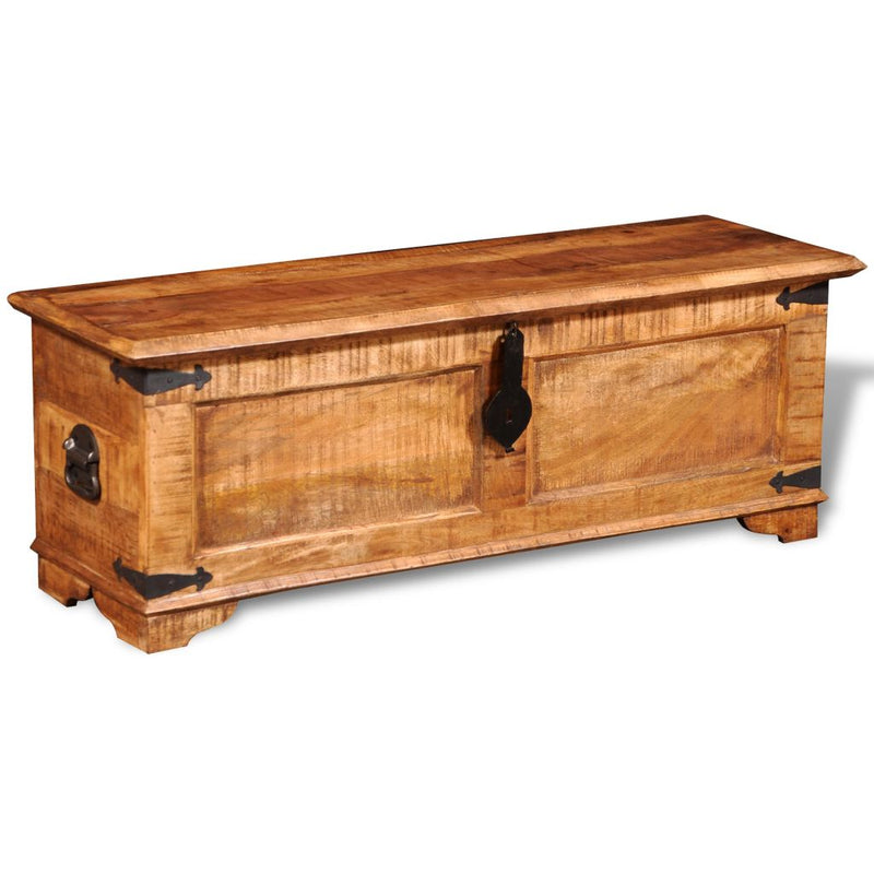 Rough Mango Wood Storage Chest