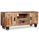 Rough Mango Wood TV Cabinet 110x30x50cm