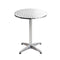 Round Bar Table Adjustable Aluminum Cafe