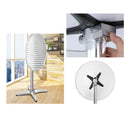 Round Bar Table Adjustable Aluminum Cafe