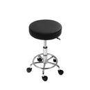 2X Salon Stool Round Swivel Barber Bar Stools Hydraulic Lift Chrome