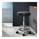 2X Salon Stool Round Swivel Barber Bar Stools Hydraulic Lift Chrome