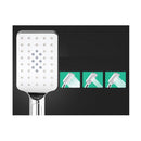 Round Handheld High Pressure Rain Shower Set Wall Chrome