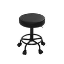 Round Salon Stool Black Swivel