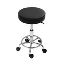 Round Salon Stool Pu Swivel Chair Hydraulic Lift