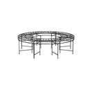 Round Tree Bench Black Steel
