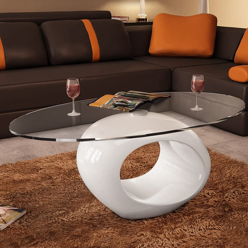 Round Coffee Table - White