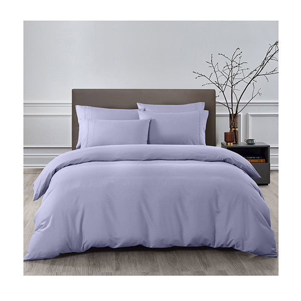 Royal Comfort Quilt Cover Set Hypoallergenic Queen Lilac Grey