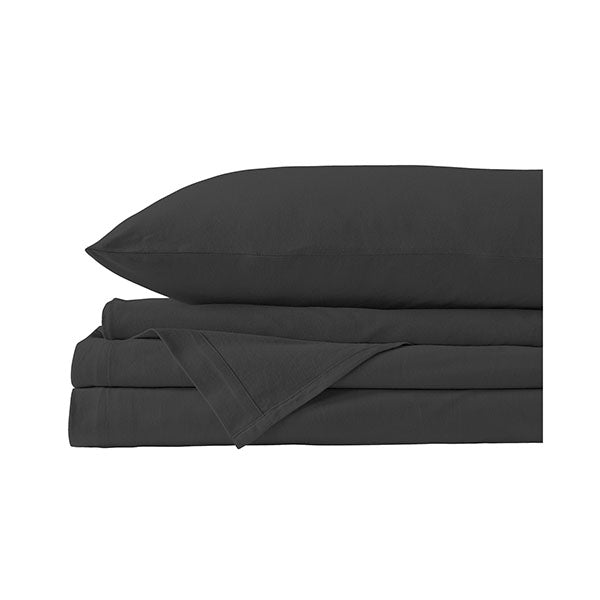 Quilt Cover Set Ultra Soft Bedding Luxurious King Charcoal Marle