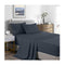 2000 Thread Count Queen Bamboo Cooling Sheet Set Charcoal