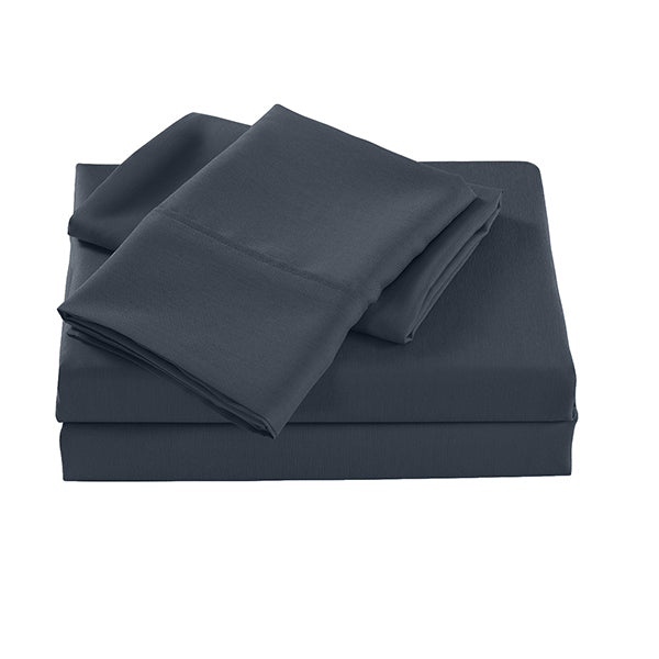 2000 Thread Count Queen Bamboo Cooling Sheet Set Charcoal