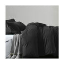 Quilt Cover Set Ultra Soft Bedding Luxurious King Charcoal Marle