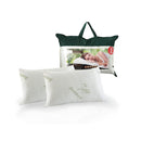 Royal Comfort Bamboo Memory Pillow Twin Pack Hypoallergenic