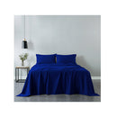 Royal Comfort Vintage Cotton Sheet Set Fitted Flat Sheet Pillowcases Queen