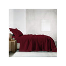 Royal Comfort Cotton Sheet Fitted Flat Sheet Pillowcases Set Double