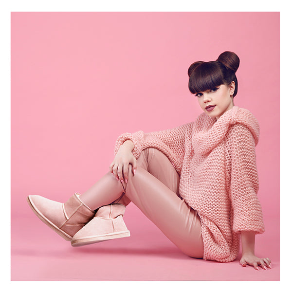Royal Comfort Medium Ugg Slipper Boots Womens Pink