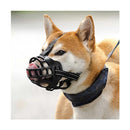 Rubber Basket Mouth Guard For Puppy Barking Biting Double Large