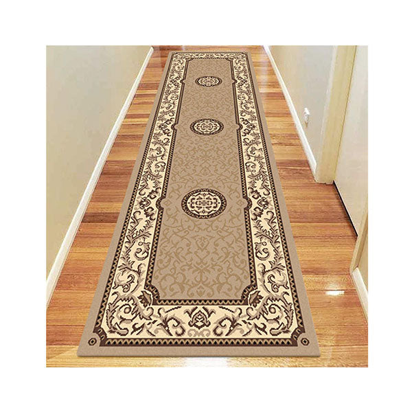 Ruby Beige Hallway Runner Rug