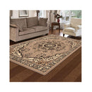 Ruby Beige Non Shedding Rug