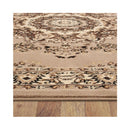 Ruby Beige Non Shedding Rug