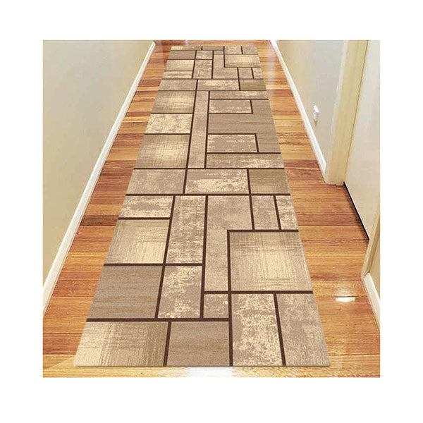Ruby Beige Stain Resistant Rug