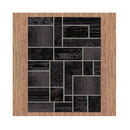 Ruby Black Stain Resistant Rug