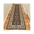 Ruby Brown Machine Knotted Rug