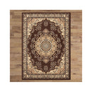 Ruby Brown Non Shedding Rug