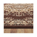 Ruby Brown Non Shedding Rug