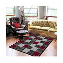 Ruby Red Stain Resistant Rug