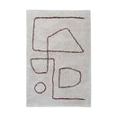 Heatset Outline White Rug 200Cm X 290Cm