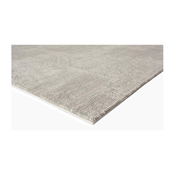 Contemporary Semi Classical Grey Rug 80Cm X 140Cm