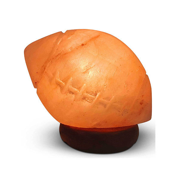 Rugby Himalayan Pink Salt Lamp Carved Footy Rock Crystal Light Bulb