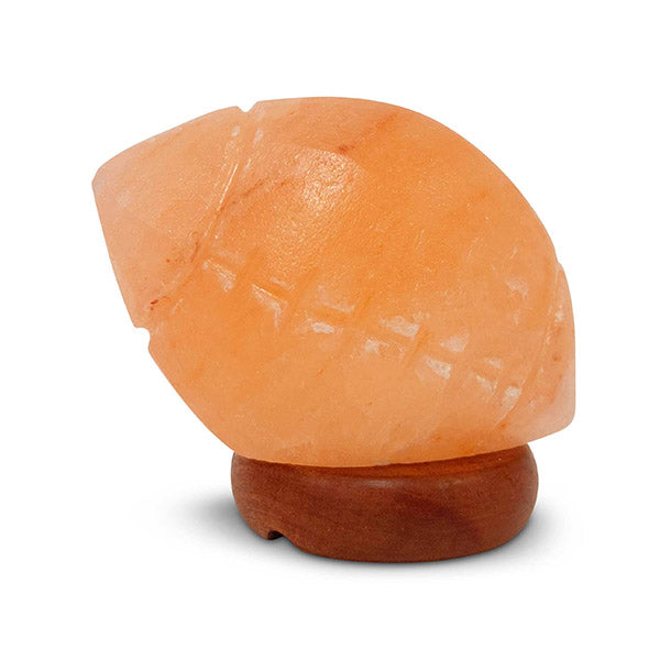 Rugby Himalayan Pink Salt Lamp Carved Footy Rock Crystal Light Bulb
