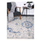 Delicate Navy Blue Traditional Rug