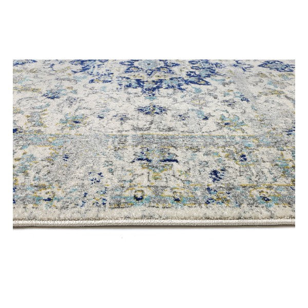 Delicate Navy Blue Traditional Rug