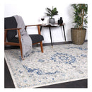 Delicate Navy Blue Traditional Rug
