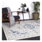 Delicate Navy Blue Traditional Rug
