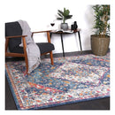 Delicate Navy Multi Oriental Rug