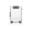 Runmi 90 Points Metal Suitcase 20 Inches Silver