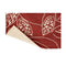 Rust And Ivory Leaves Rug