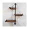 Rustic Industrial Floating Wall Shelves DIY Brackets